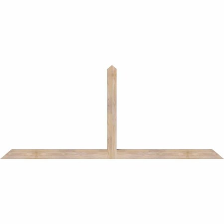 Ekena Millwork Portland Smooth Timber Gable Bracket, Douglas Fir, 84"W x 35"H x 3 1/2"D x 3 1/2"F, 10/12 Pitch GBW084X35X0404POR00SDF